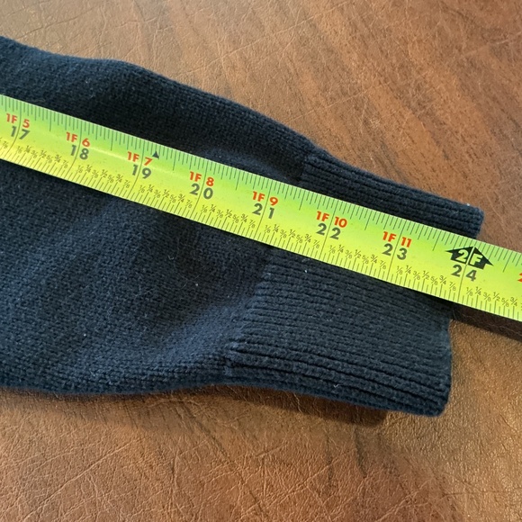 Frederick Anderson Copenhagen 1/4 Zip Navy Cotton Sweater L Mock‎ Neck Preppy - Picture 8 of 9